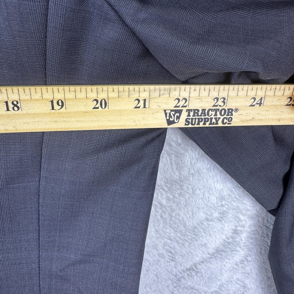 Corneliani Blazer Mens 52L(EU)‎ 42L Gray Check Super 120s Wool Made Italy Coat - Picture 6 of 12